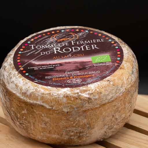 Tommette fermière au lait cru bio gaec de rodier