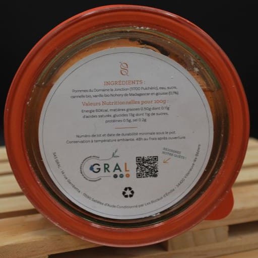 Pommes au sirop à la gousse de vanille bio de Madagascar 700g