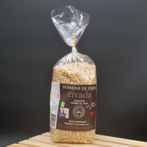 Pâtes artisanales Civada natures 500g petites pour risottos, plats poélés ou natures