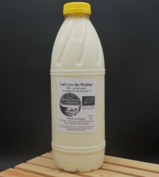 Lait frais entier bio dlc 3jours