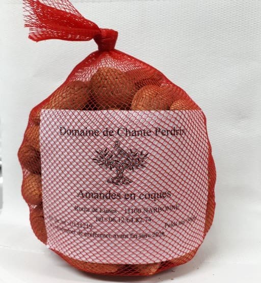 amandes coques Amandes bios avec coque 500g